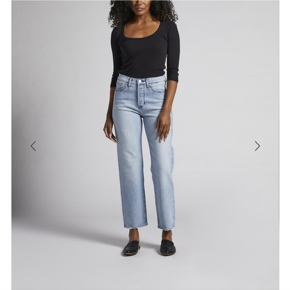 Rachel High Rise Loose Leg Jeans - Picture 1 of 11